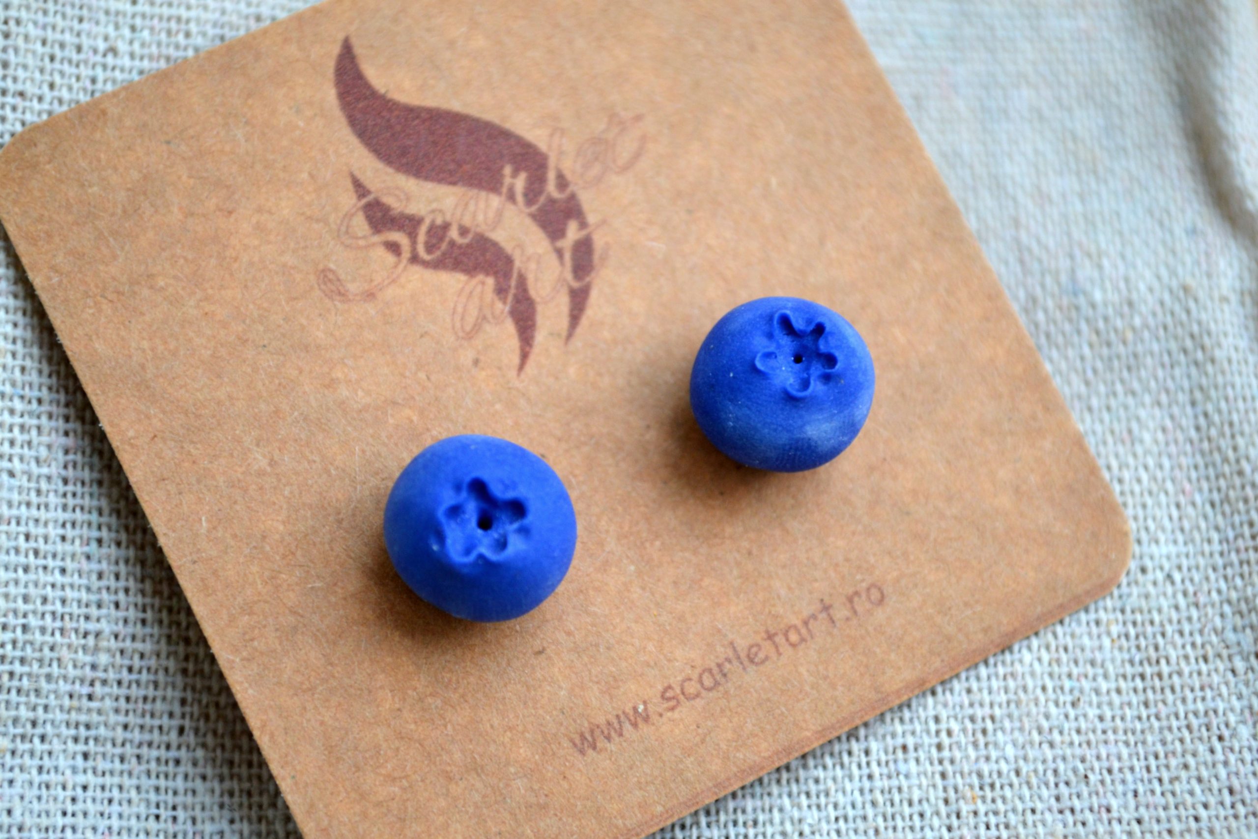 Cercei afină albastră - Imagine 2