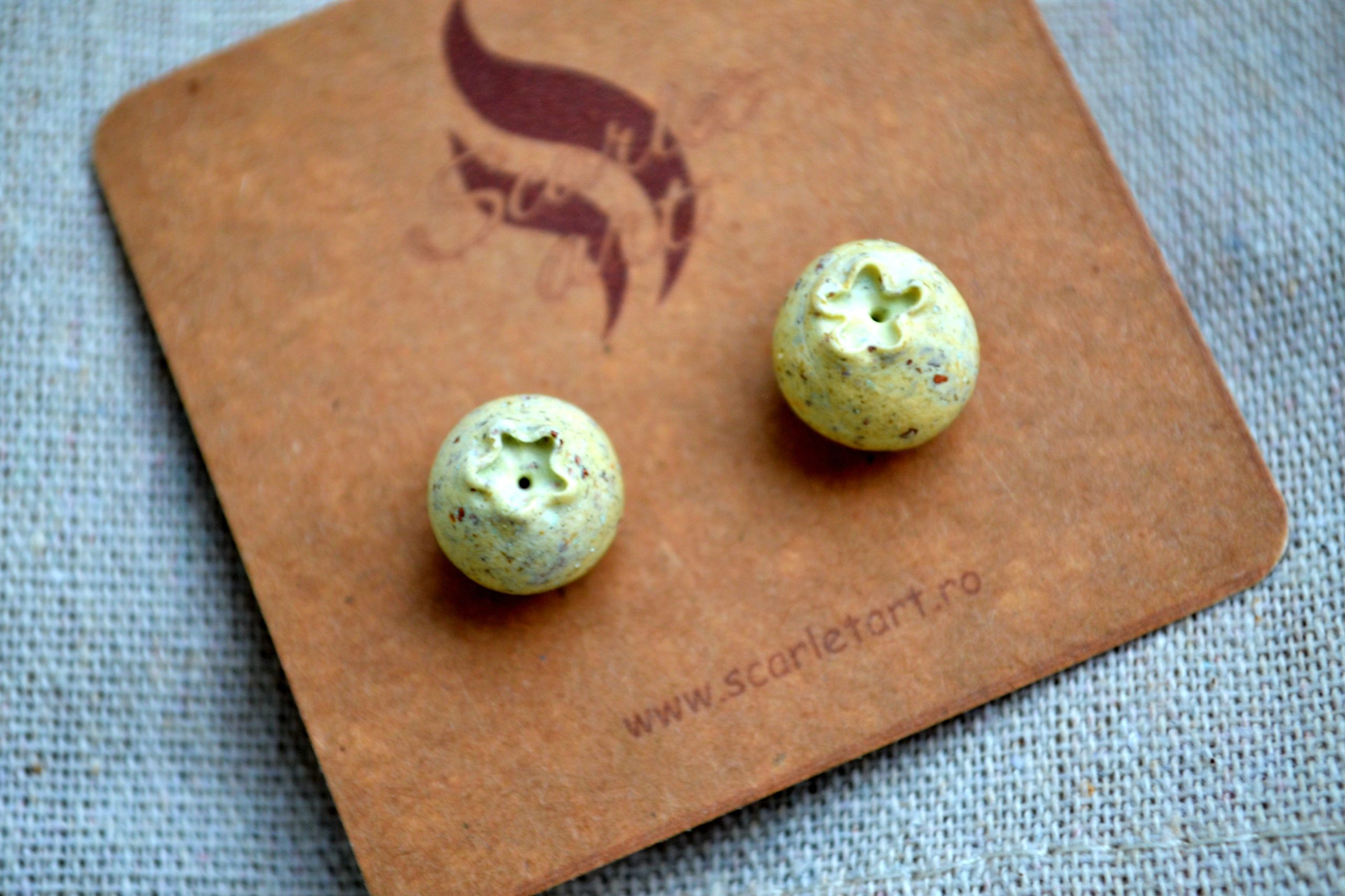 Cercei afină marble - Imagine 2