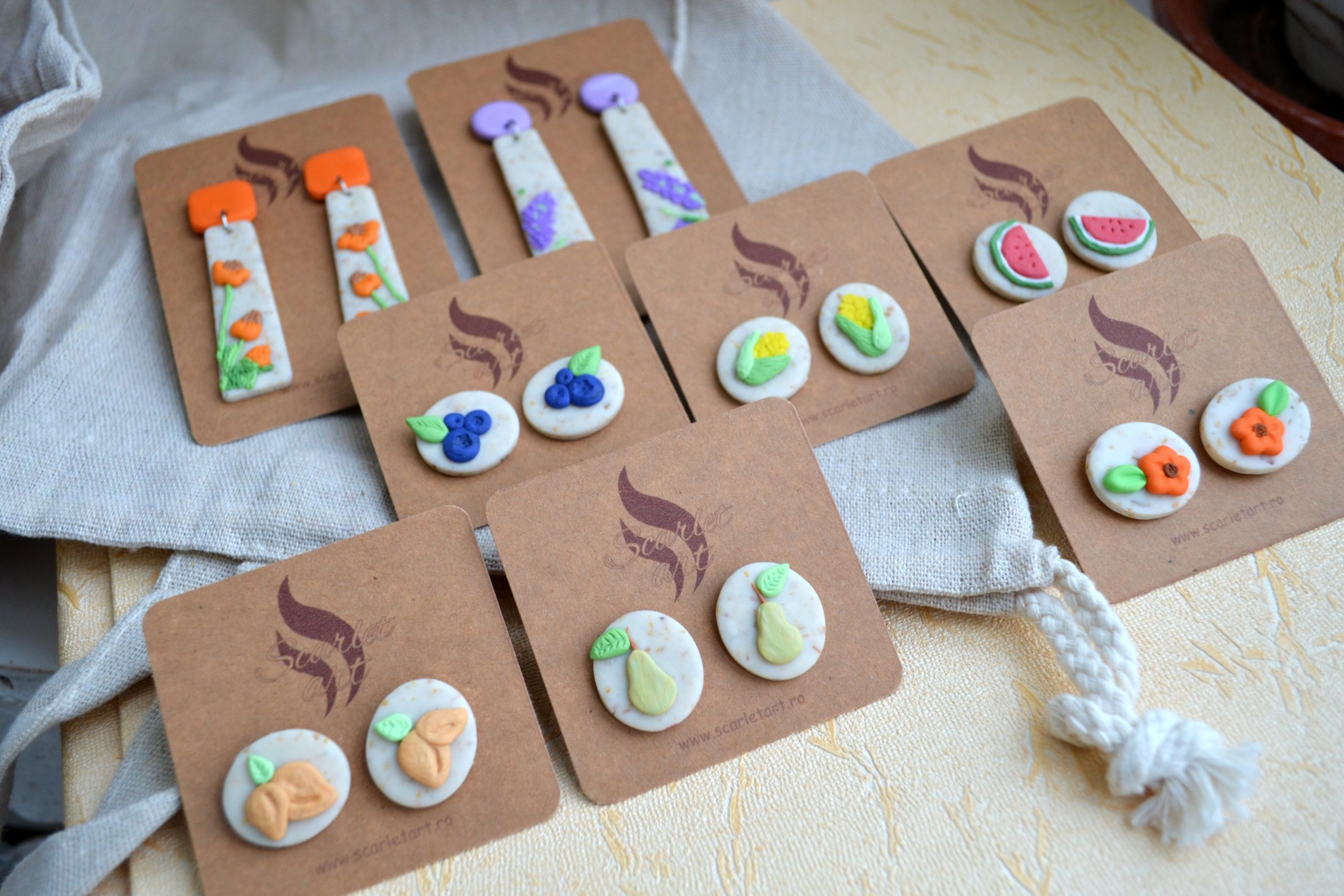 Cercei țintă piersici - Imagine 3