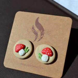 Cercei țintă ciupercuțe - Imagine 2