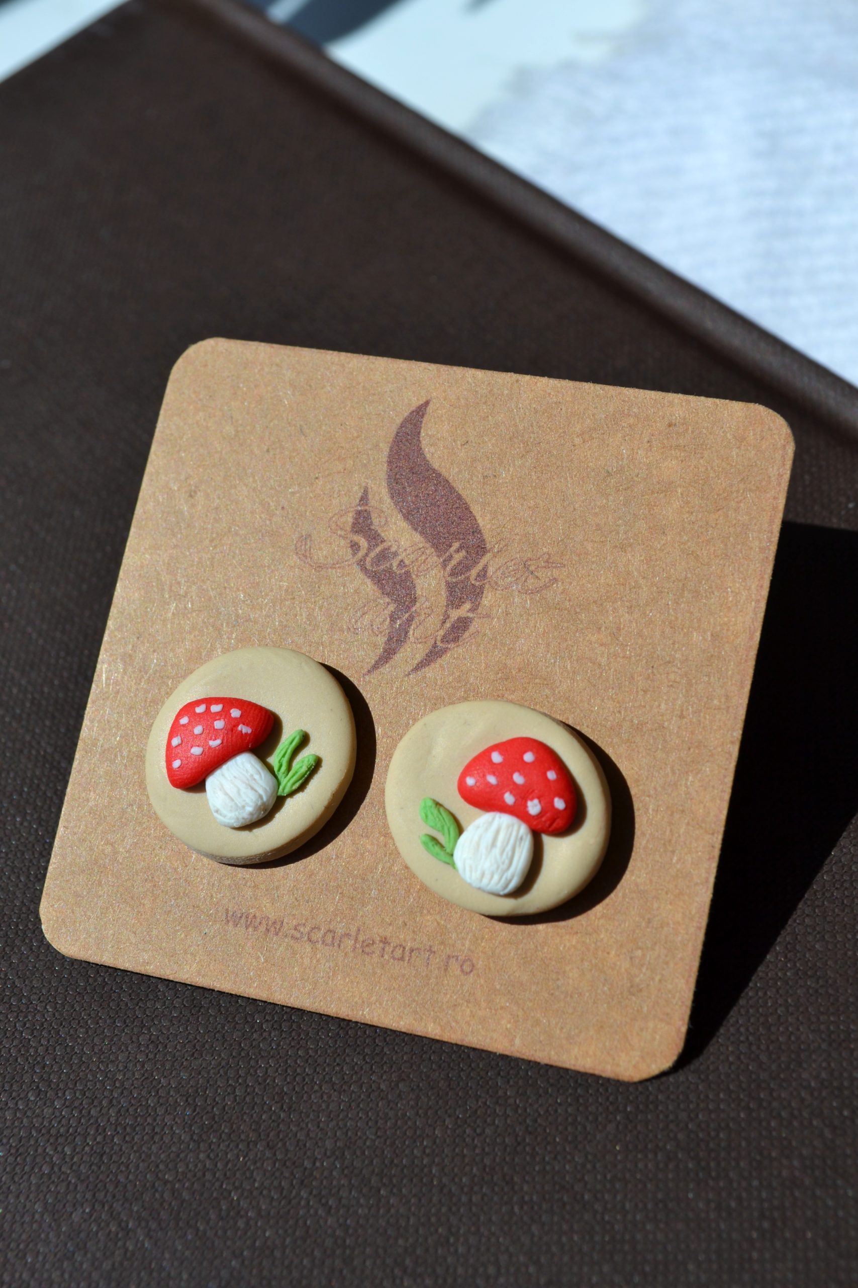 Cercei țintă ciupercuțe - Imagine 2