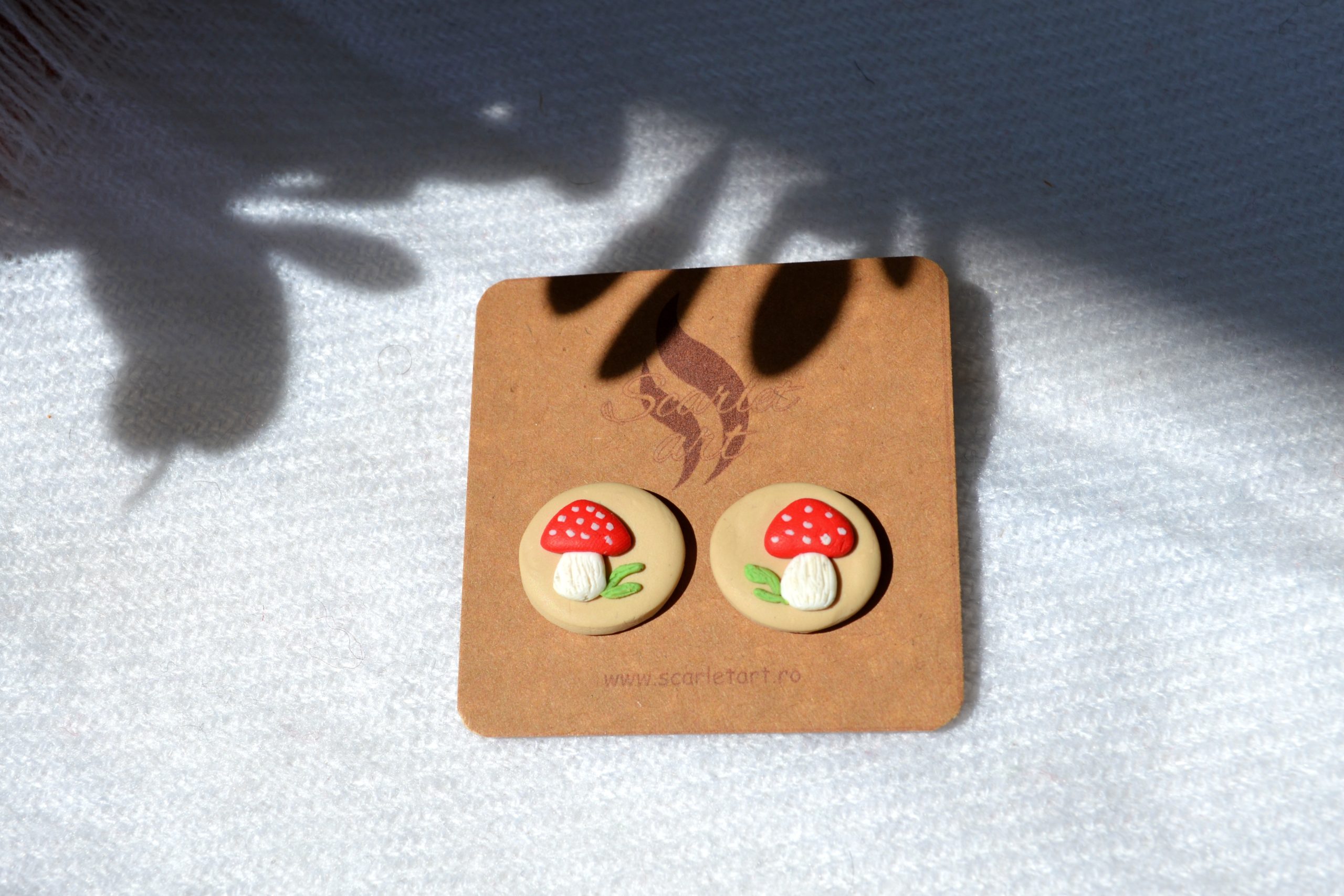 Cercei țintă ciupercuțe - Imagine 1