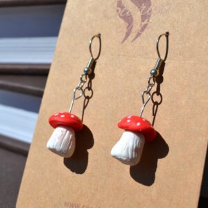 Cercei ciupercuțe 3d - Imagine 2