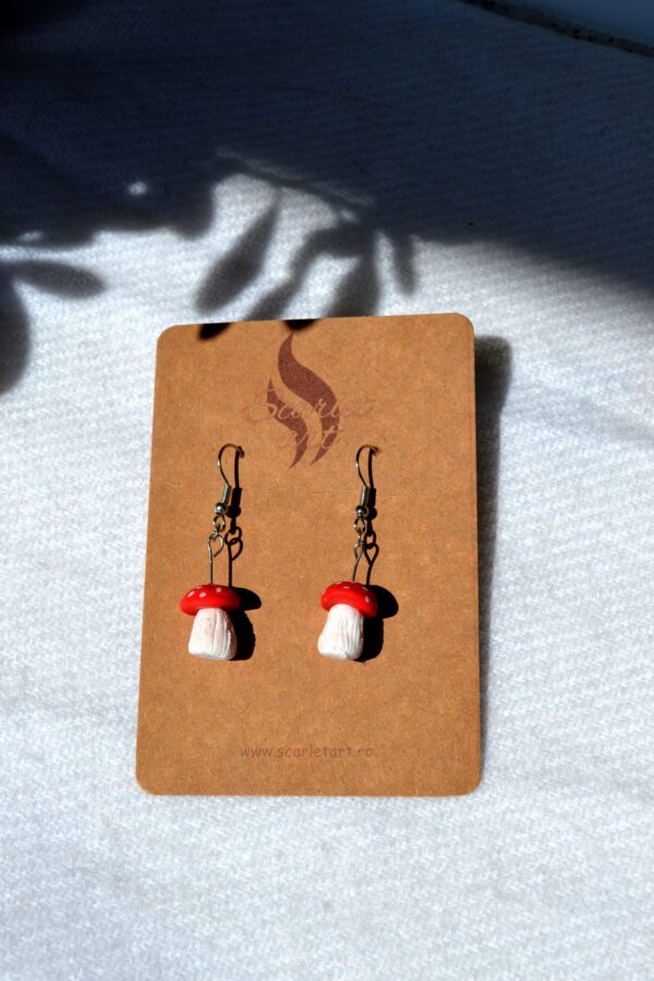 Cercei ciupercuțe 3d