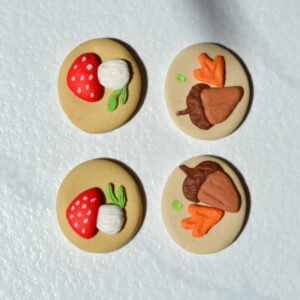 Cercei țintă ciupercuțe - Imagine 3