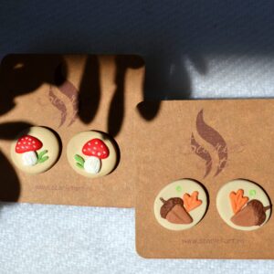 Cercei țintă ciupercuțe - Imagine 4