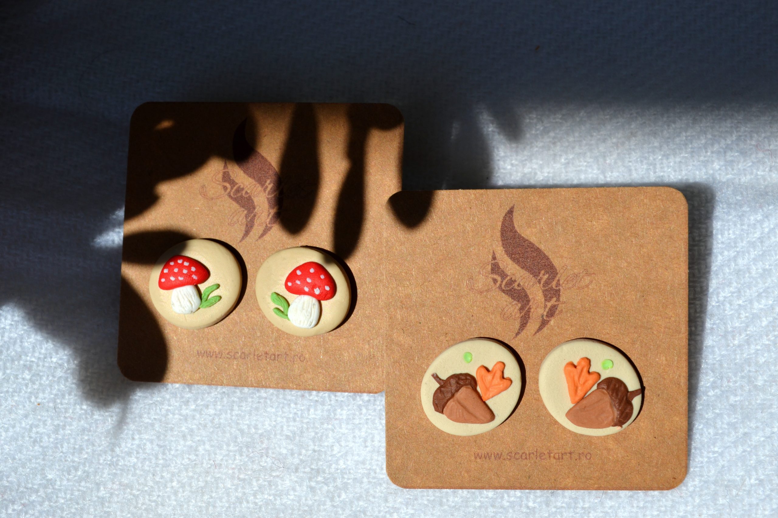 Cercei țintă ciupercuțe - Imagine 4