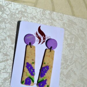 Cercei lavandă - Imagine 2