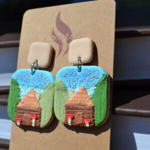 Cercei peisaj toamnă - Imagine 4