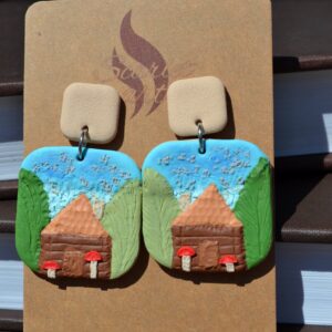 Cercei peisaj toamnă - Imagine 2