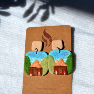 Cercei peisaj toamnă