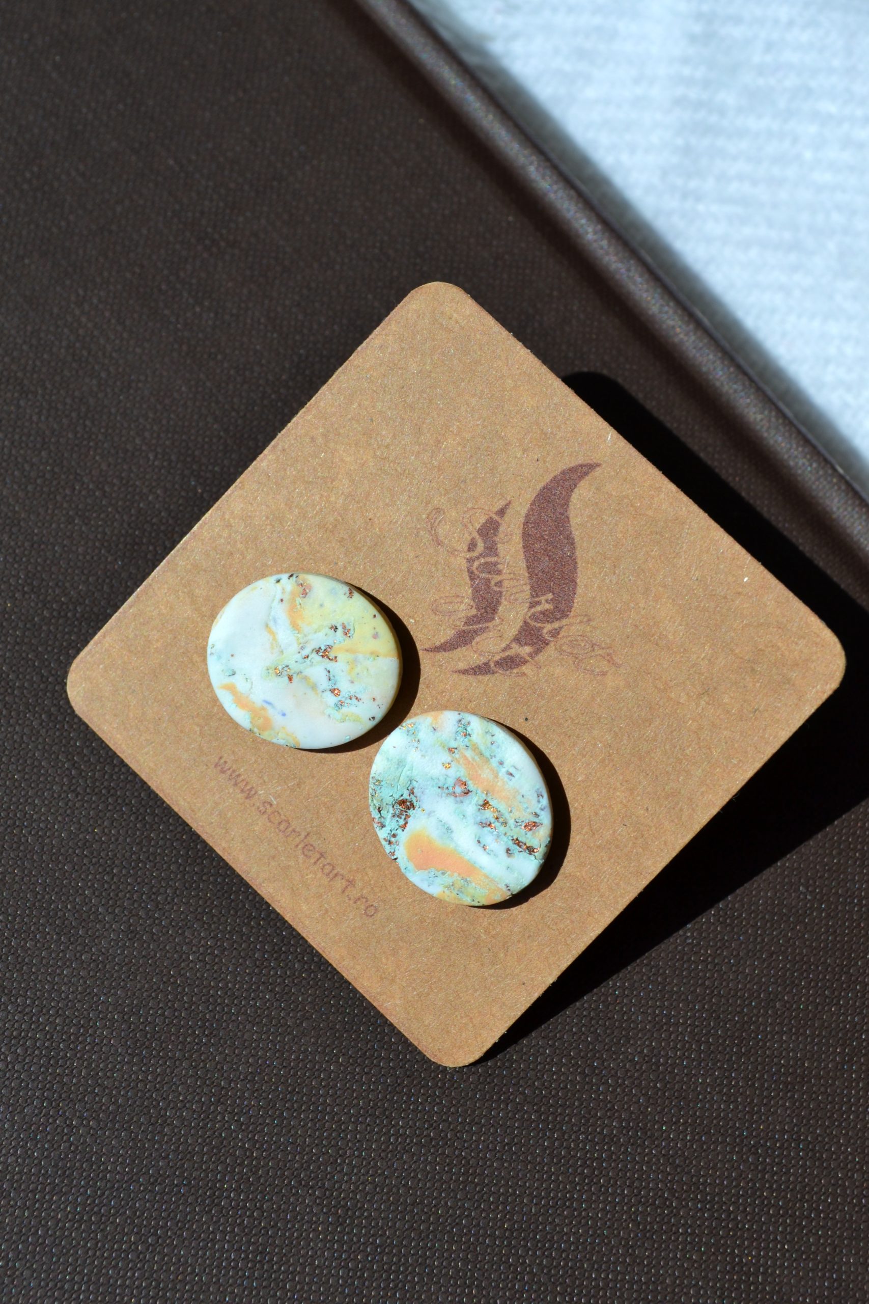 Cercei țintă marble - Imagine 3