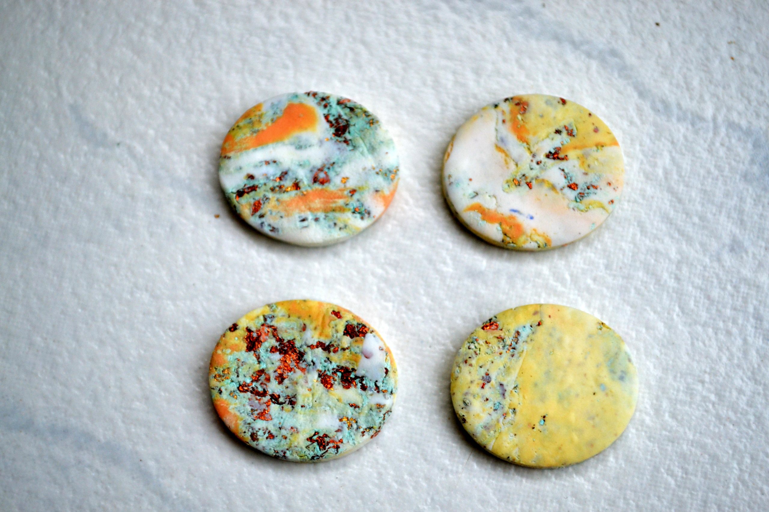 Cercei țintă marble - Imagine 2