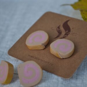 Cercei ruladă cu căpșune - Imagine 2