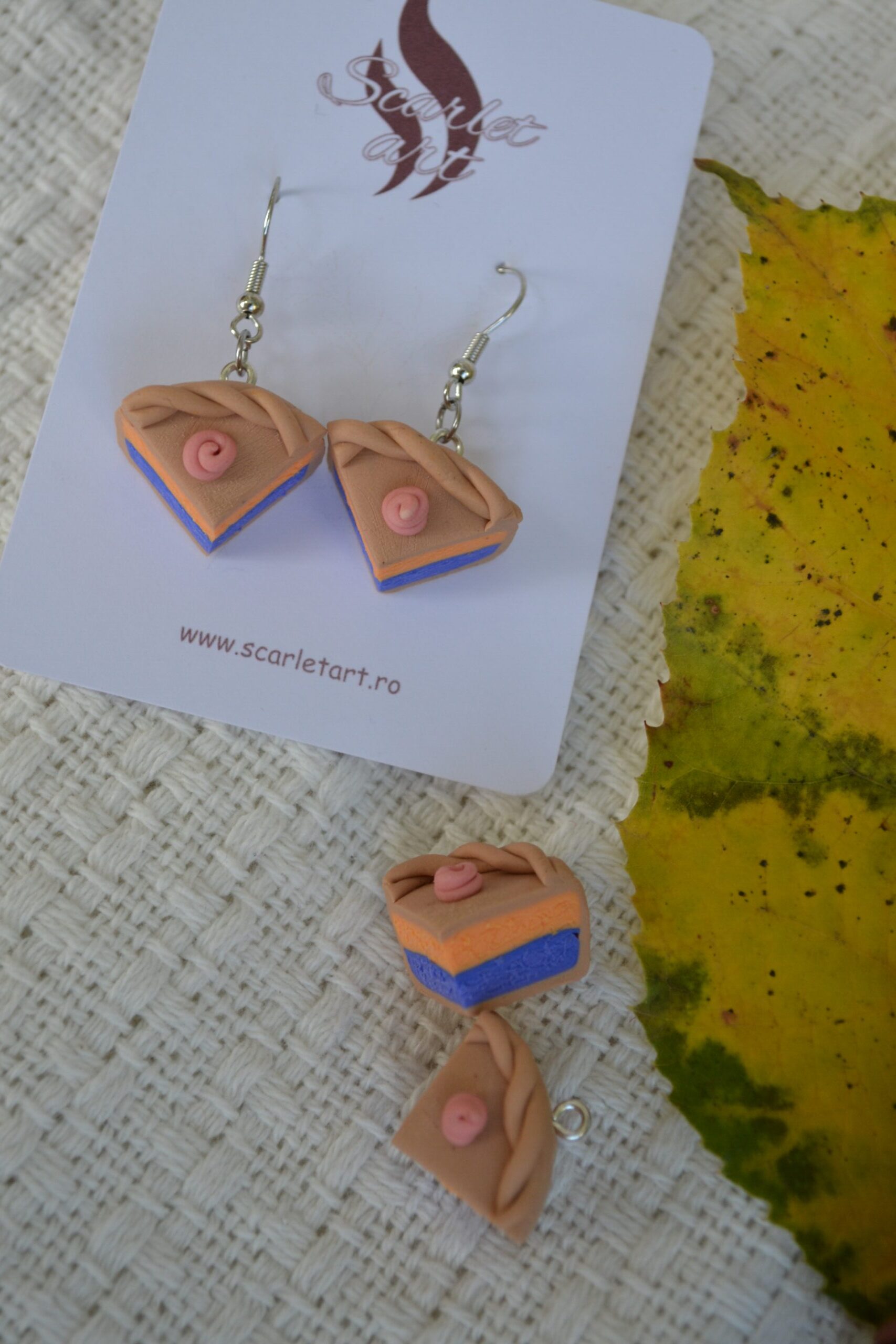 Cercei felie de tort - Imagine 1