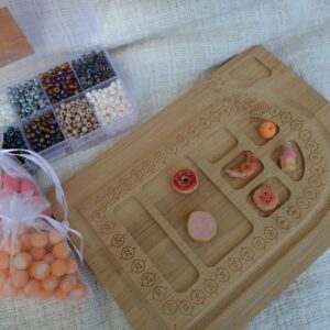 Colier roz cu prăjituri - Imagine 6