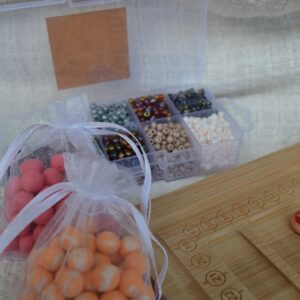 Colier roz cu prăjituri - Imagine 8