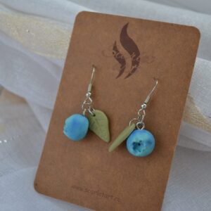 Cercei afine cu frunzuliță - Imagine 3