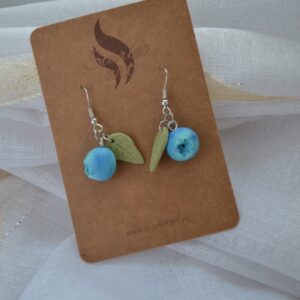 Cercei afine cu frunzuliță - Imagine 2