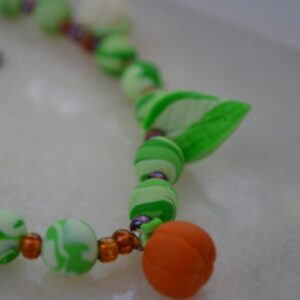 Colier verde cu dovlecei - Imagine 2