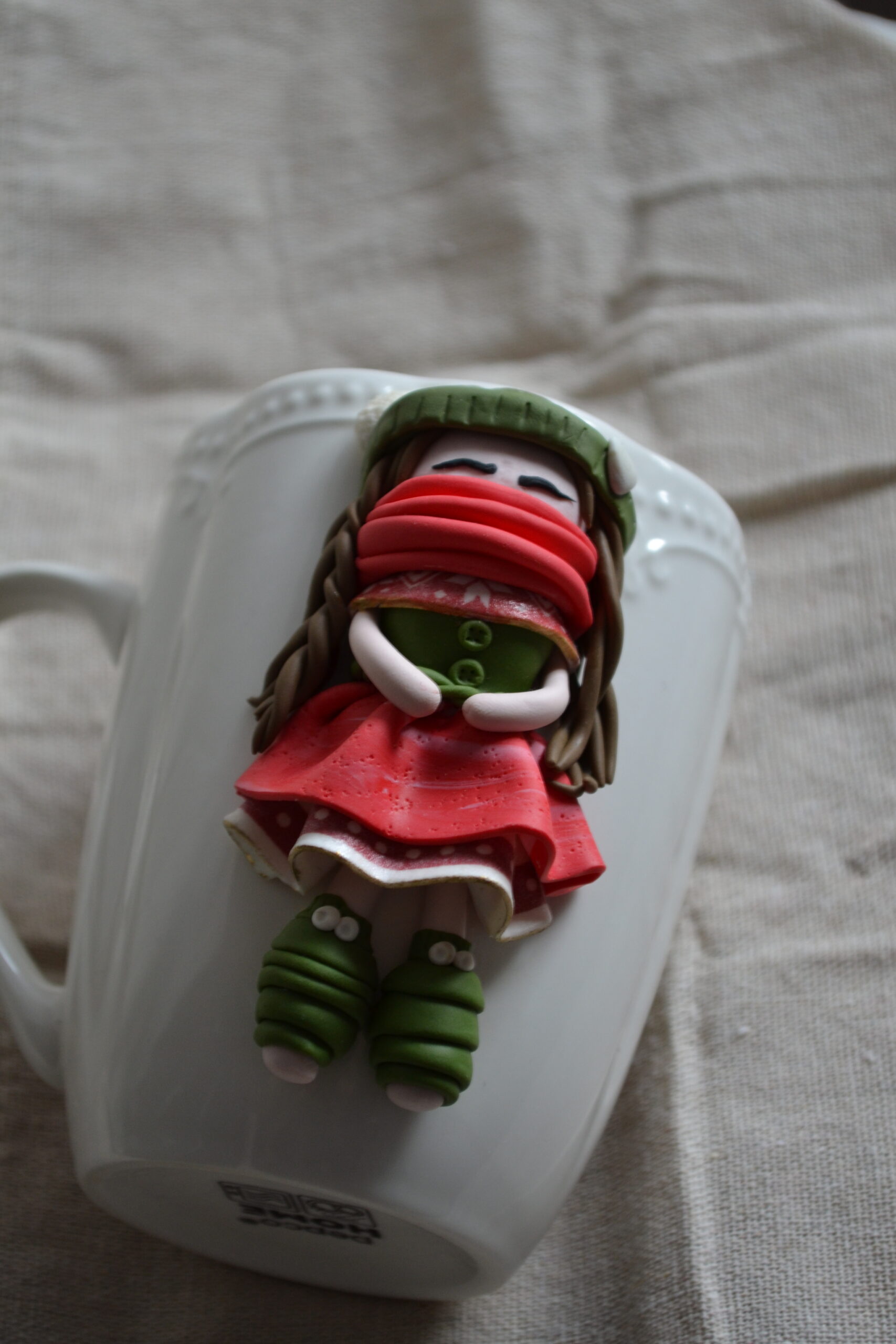 Cană păpușă Crăciun - Imagine 2