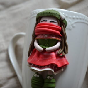 Cană păpușă Crăciun