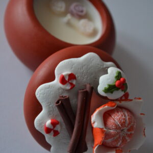 Lumânare decorată cu fructe 2