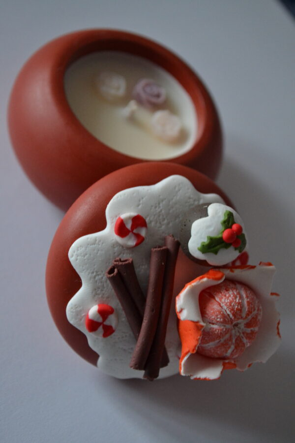 Lumânare decorată cu fructe 2