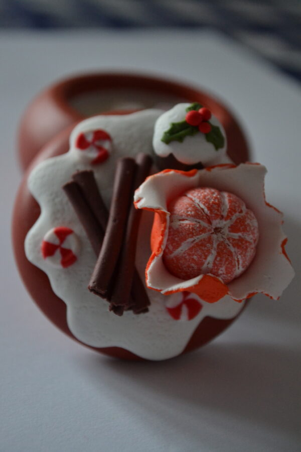 Lumânare decorată cu fructe 2