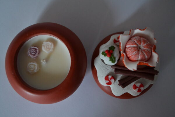 Lumânare decorată cu fructe 2