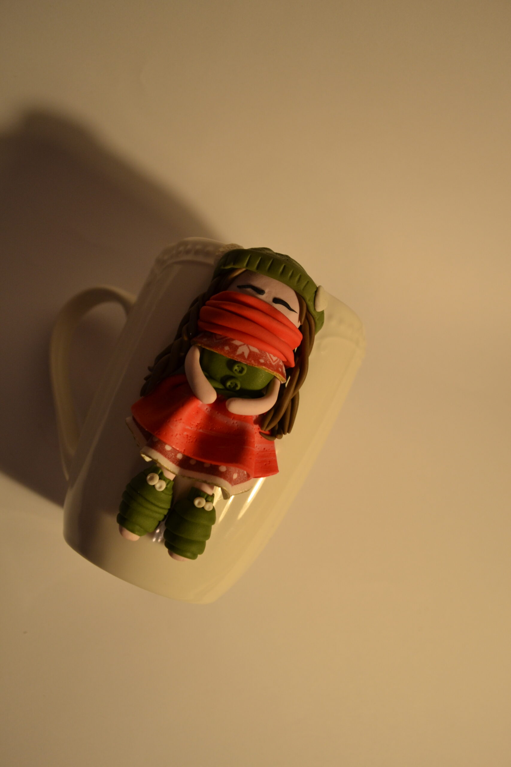 Cană păpușă Crăciun - Imagine 3