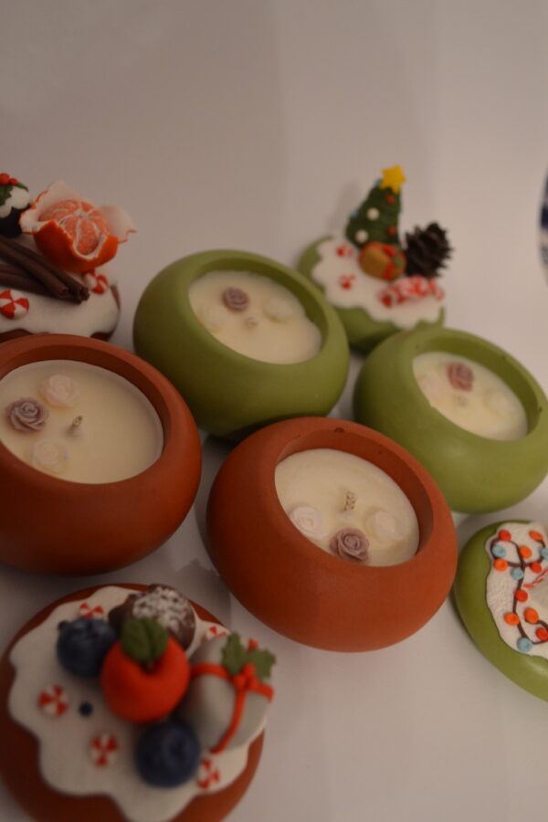 Lumânare decorată cu fructe 2