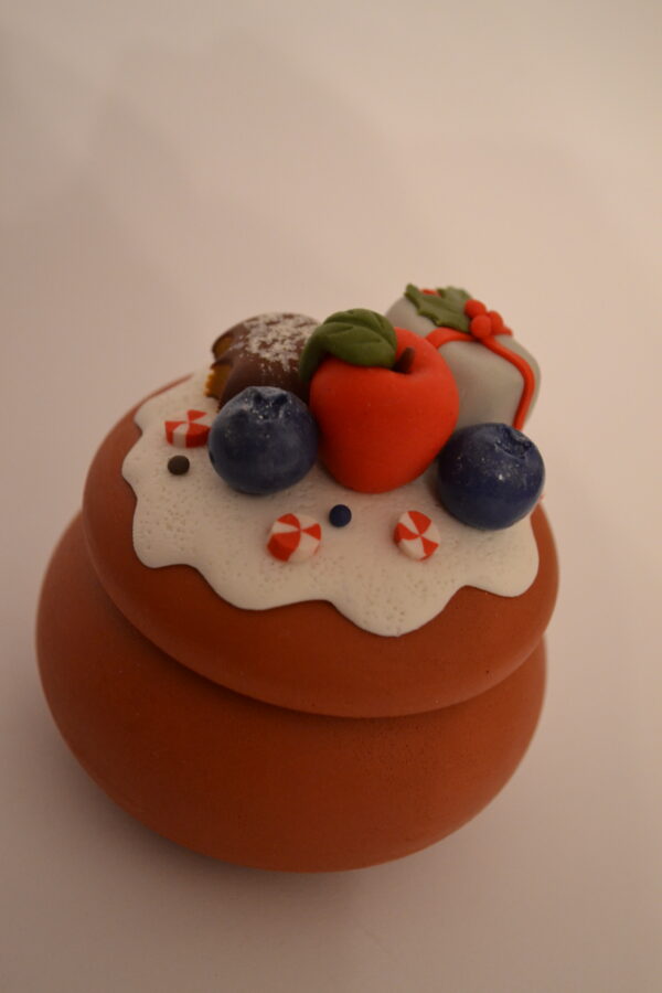 Lumânare decorată cu fructe