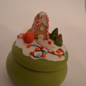 Lumânare decorată cu Căsuță - Imagine 2