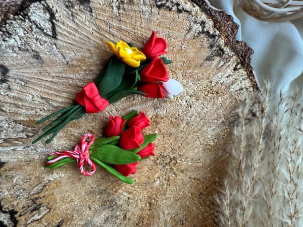 Broșă buchet flori