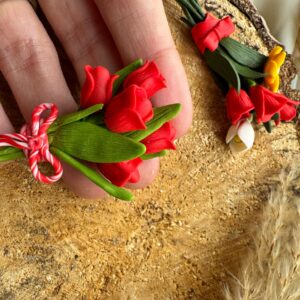 Broșă buchet flori - Imagine 2