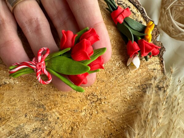 Broșă buchet flori