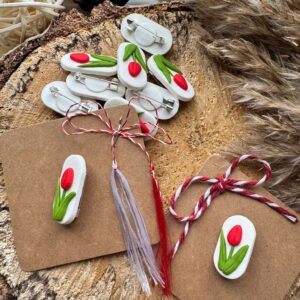 Broșă lalea - Imagine 2