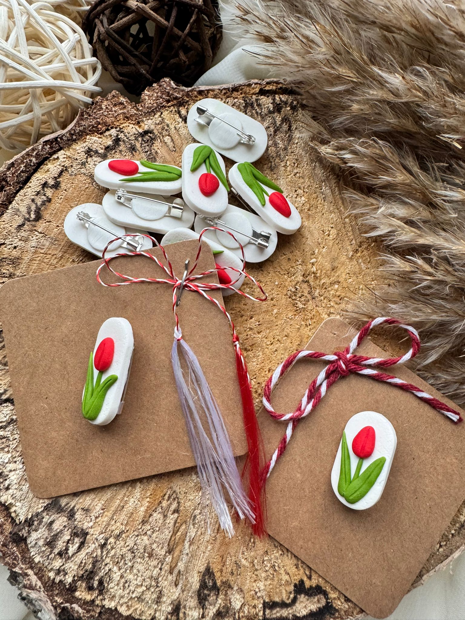 Broșă lalea - Imagine 2