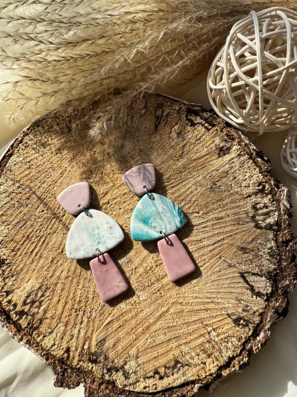 Cercei marble 3 elemente