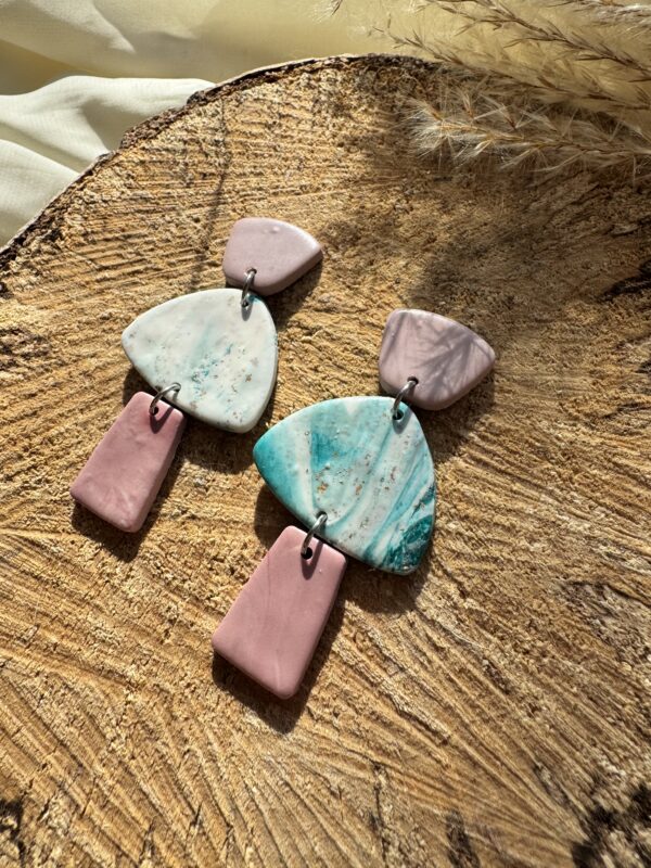 Cercei marble 3 elemente