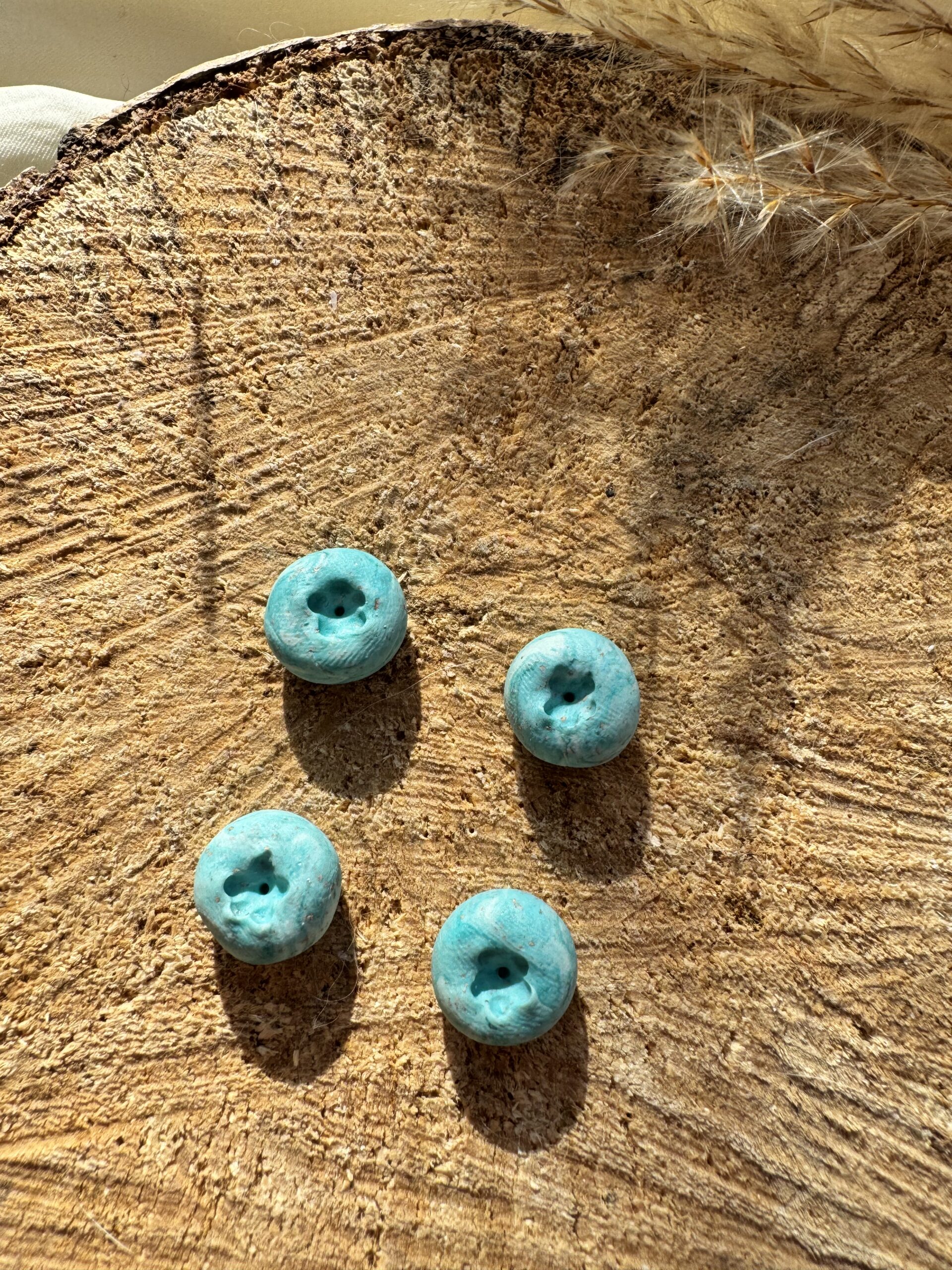 Cercei afină albastră marble - Imagine 4