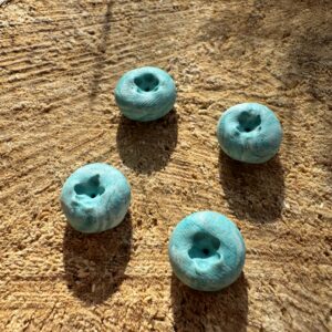 Cercei afină albastră marble - Imagine 2