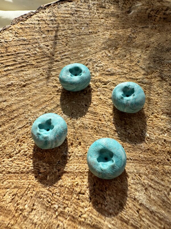 Cercei afină albastră marble