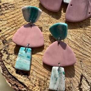 Cercei marble 3 elemente - Imagine 10