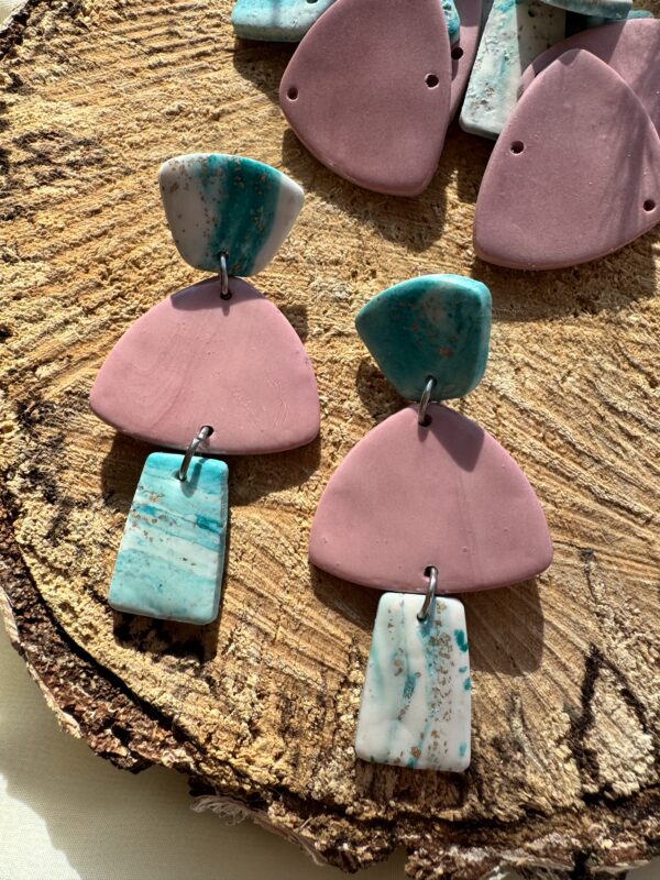 Cercei marble 3 elemente