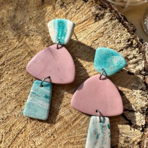 Cercei marble 3 elemente - Imagine 8