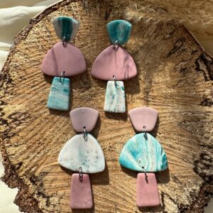 Cercei marble 3 elemente - Imagine 9