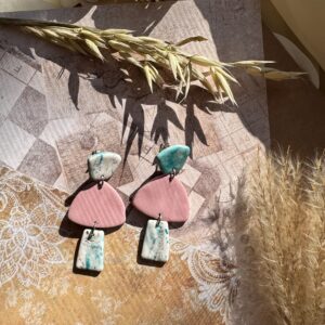 Cercei marble 3 elemente - Imagine 2