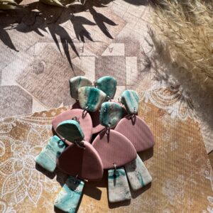 Cercei marble 3 elemente - Imagine 6